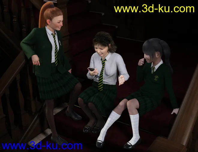 dForce Time For School for Genesis 8 Females模型的图片3