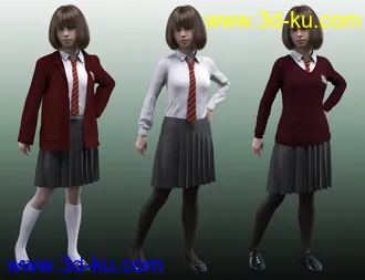 3D打印模型dForce Time For School for Genesis 8 Females的图片