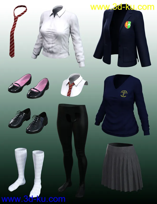 dForce Time For School for Genesis 8 Females模型的图片6