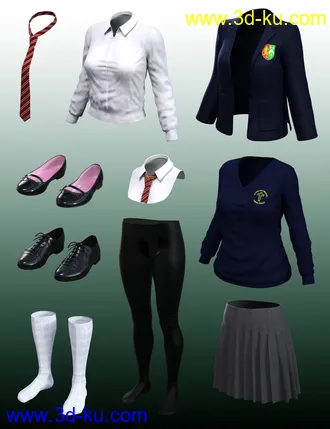 3D打印模型dForce Time For School for Genesis 8 Females的图片