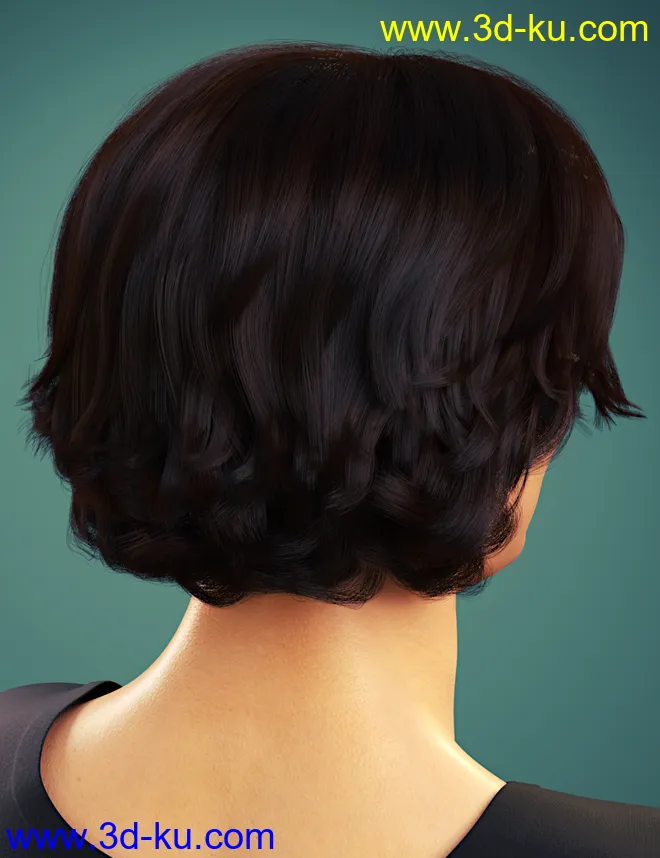 dforce Timothee Hair for Genesis 8 and 8.1 Males and Torment 8.1模型的图片3