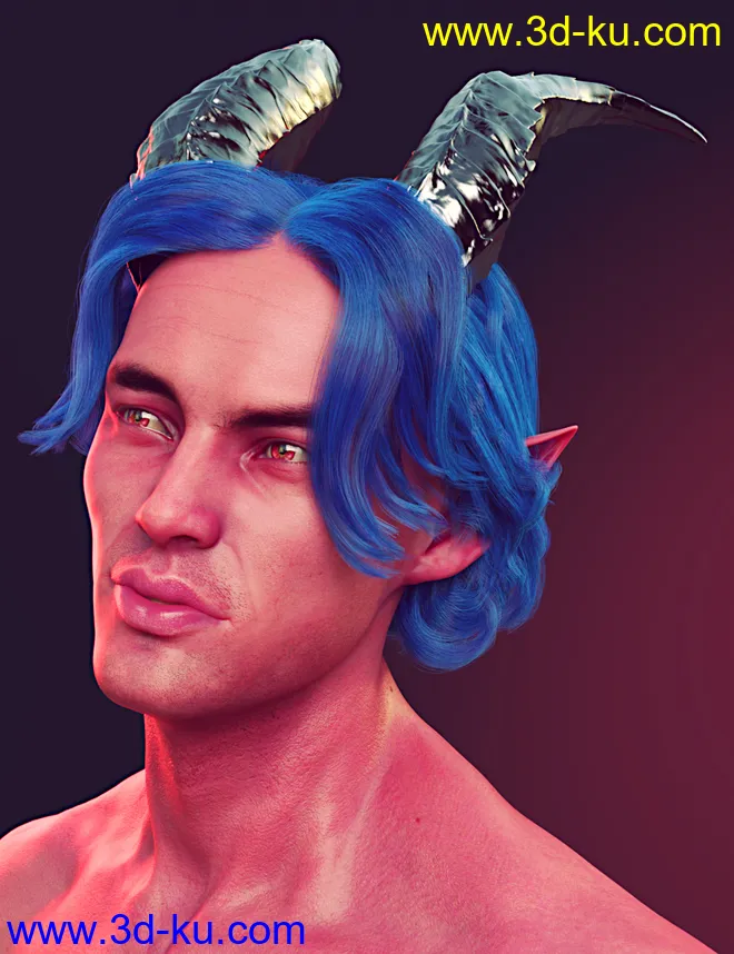 dforce Timothee Hair for Genesis 8 and 8.1 Males and Torment 8.1模型的图片8