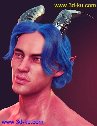 3D打印模型dforce Timothee Hair for Genesis 8 and 8.1 Males and Torment 8.1的图片