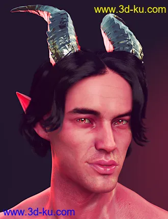 3D打印模型dforce Timothee Hair for Genesis 8 and 8.1 Males and Torment 8.1的图片