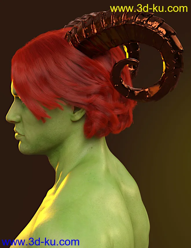 dforce Timothee Hair for Genesis 8 and 8.1 Males and Torment 8.1模型的图片10