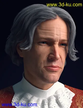 3D打印模型dforce Timothee Hair for Genesis 8 and 8.1 Males and Torment 8.1的图片