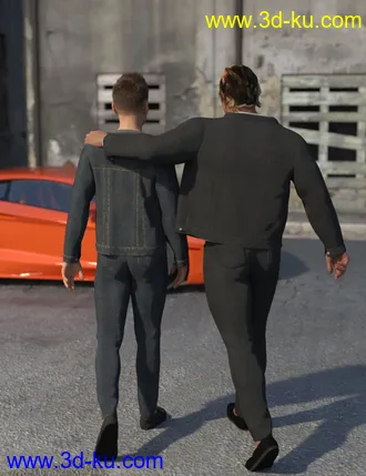 3D打印模型dForce Urban Streetwear for Genesis 8 Male(s)的图片