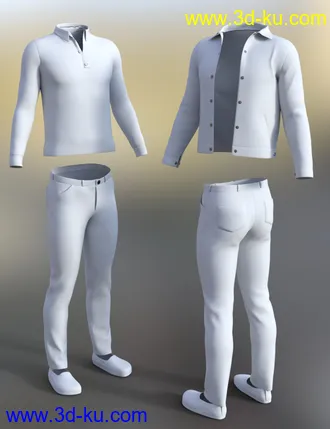 3D打印模型dForce Urban Streetwear for Genesis 8 Male(s)的图片