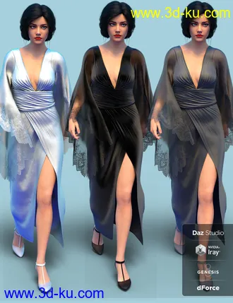 3D打印模型dForce Vanzzak Outfit for Genesis 8 Female(s)的图片
