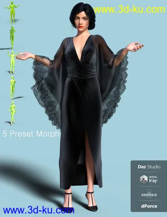 3D打印模型dForce Vanzzak Outfit for Genesis 8 Female(s)的图片