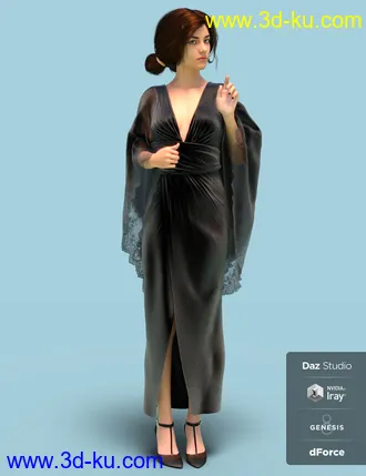 3D打印模型dForce Vanzzak Outfit for Genesis 8 Female(s)的图片