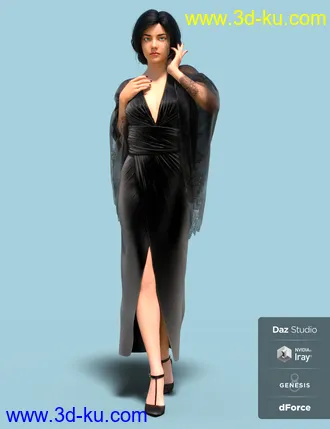 3D打印模型dForce Vanzzak Outfit for Genesis 8 Female(s)的图片