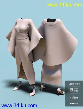 3D打印模型dForce Vanzzak Outfit for Genesis 8 Female(s)的图片