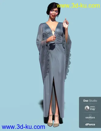 dForce Vanzzak Outfit for Genesis 8 Female(s)模型的图片16