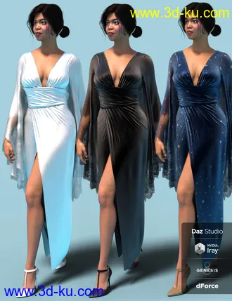 3D打印模型dForce Vanzzak Outfit for Genesis 8 Female(s)的图片