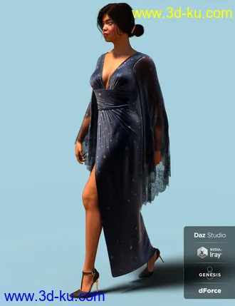 dForce Vanzzak Outfit for Genesis 8 Female(s)模型的图片20