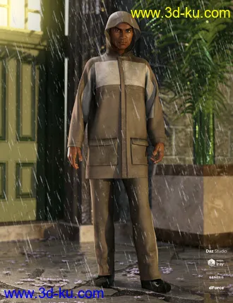 3D打印模型dForce Wet Weather Gear - Steward的图片