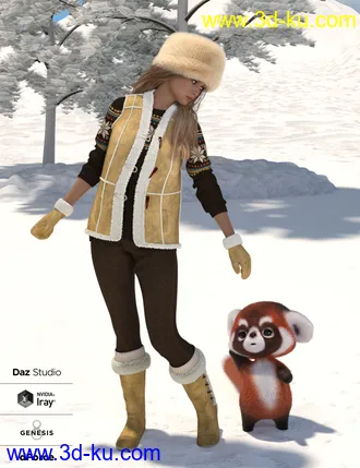 3D打印模型dForce Winter Frolic for Genesis 8 Female(s)的图片