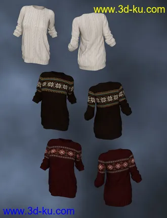 3D打印模型dForce Winter Frolic for Genesis 8 Female(s)的图片