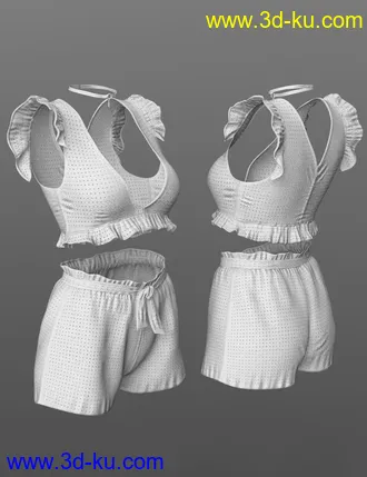 3D打印模型dForce X-Fashion Boho Chic Outfit 02 for Genesis 8 Female(s)的图片