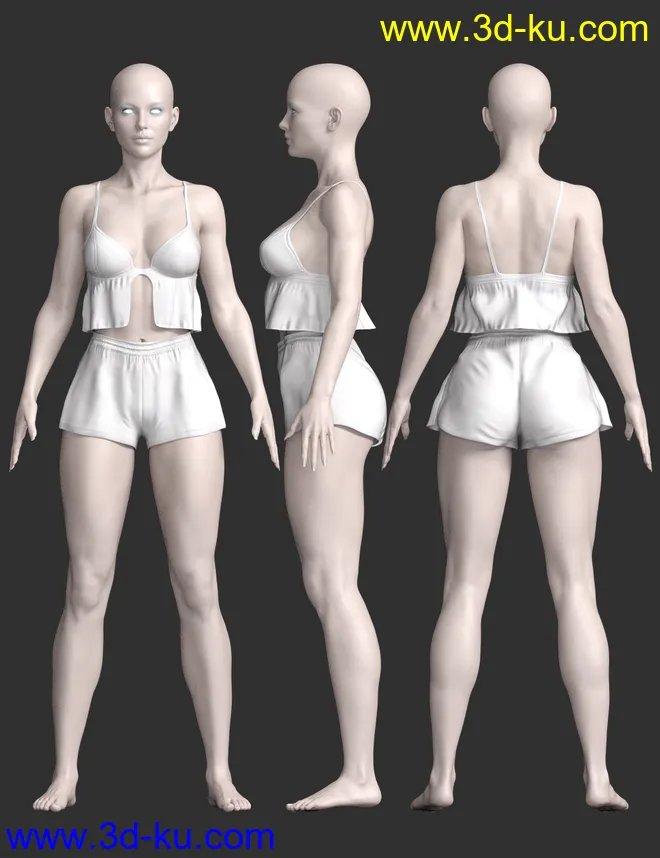 dForce X-Fashion Sweet Intimate Set for Genesis 8 Female(s)模型的图片6