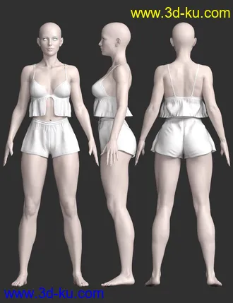 3D打印模型dForce X-Fashion Sweet Intimate Set for Genesis 8 Female(s)的图片