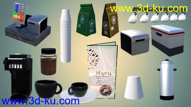 Digitallab3d Coffee Shop模型的图片13
