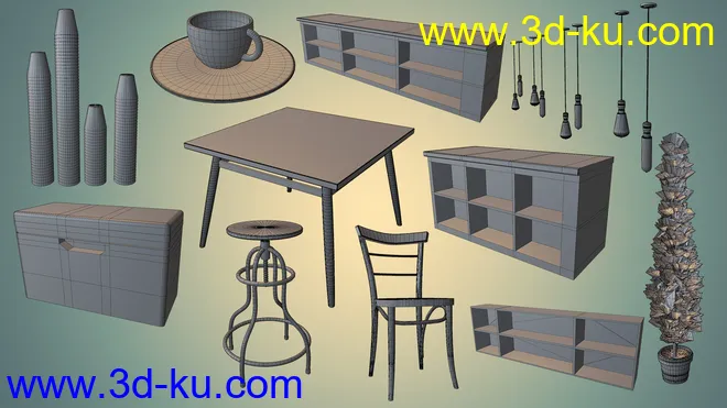 Digitallab3d Coffee Shop模型的图片15
