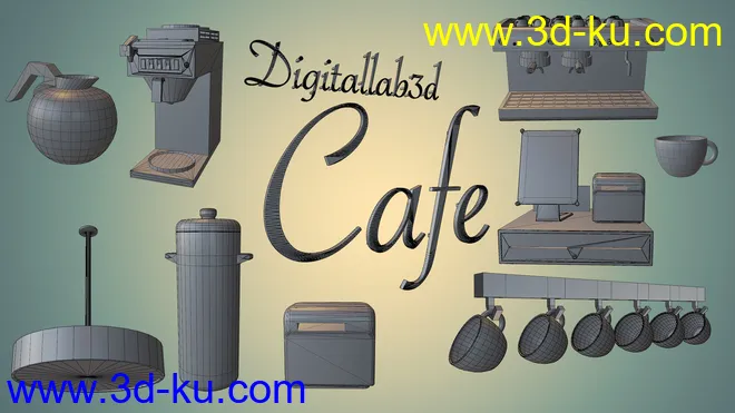 Digitallab3d Coffee Shop模型的图片16