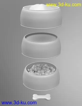 3D打印模型Dog Bowl Props的图片