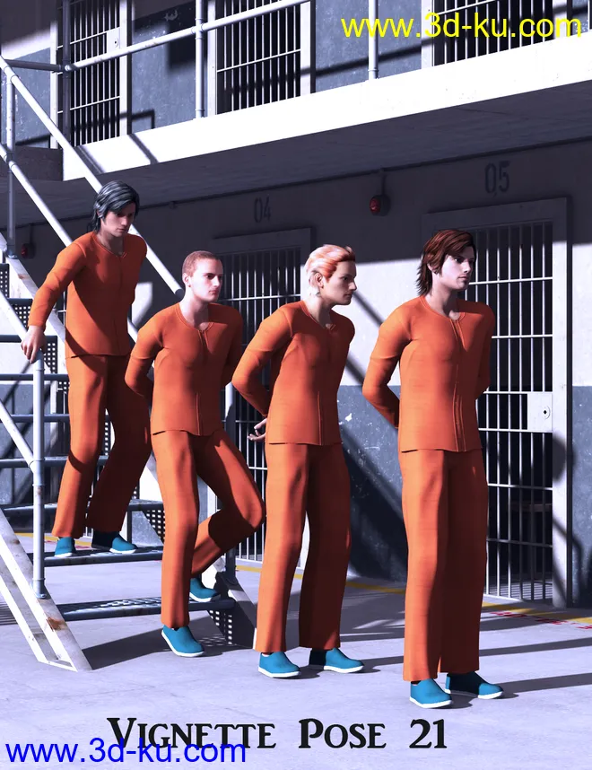 Doing Time Poses for Genesis 2 Male(s)模型的图片9