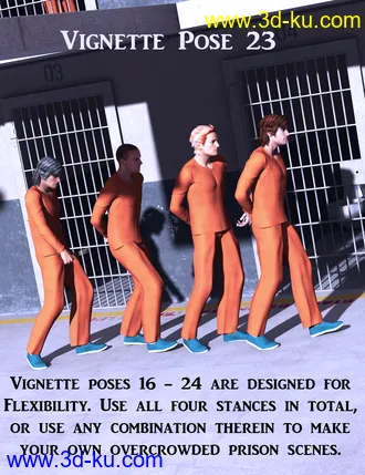 3D打印模型Doing Time Poses for Genesis 2 Male(s)的图片
