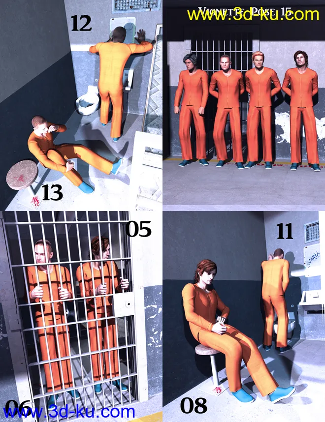 Doing Time Poses for Genesis 2 Male(s)模型的图片11