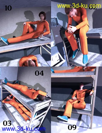 3D打印模型Doing Time Poses for Genesis 2 Male(s)的图片