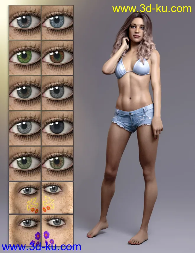 Dove HD for Genesis 8 Female模型的图片8