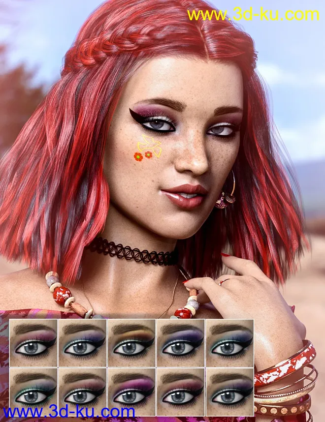 Dove HD for Genesis 8 Female模型的图片10