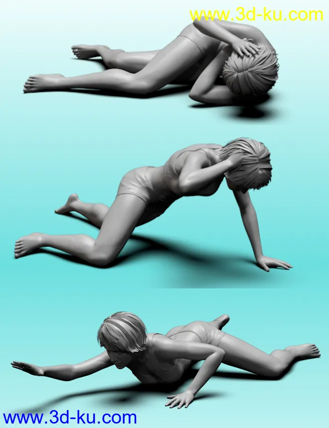 Down But Not Out poses for Genesis 8模型的图片3