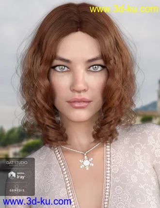 3D打印模型Drea Hair for Genesis 8 Females的图片