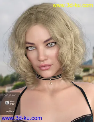 3D打印模型Drea Hair for Genesis 8 Females的图片
