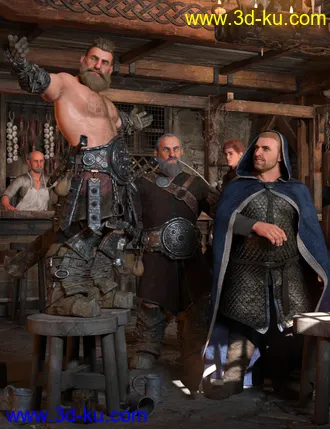 Dwarf HD for Genesis 8 Male模型的图片2