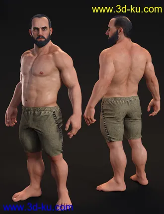 Dwarf HD for Genesis 8 Male模型的图片3