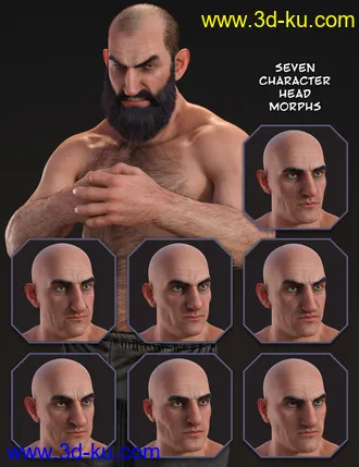 Dwarf HD for Genesis 8 Male模型的图片7