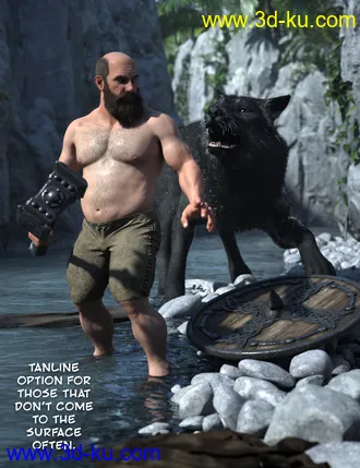 Dwarf HD for Genesis 8 Male模型的图片9