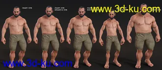 Dwarf HD for Genesis 8 Male模型的图片14