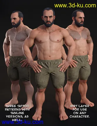 Dwarf HD for Genesis 8 Male模型的图片17