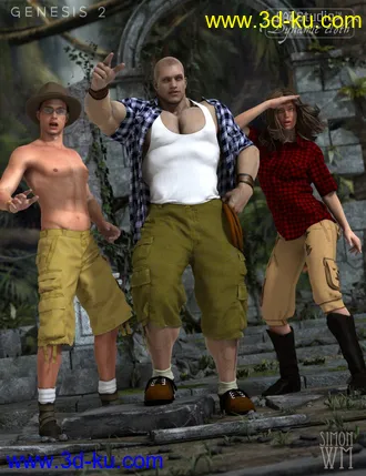 3D打印模型Dynamic Casuals for Genesis 2 Male(s)的图片