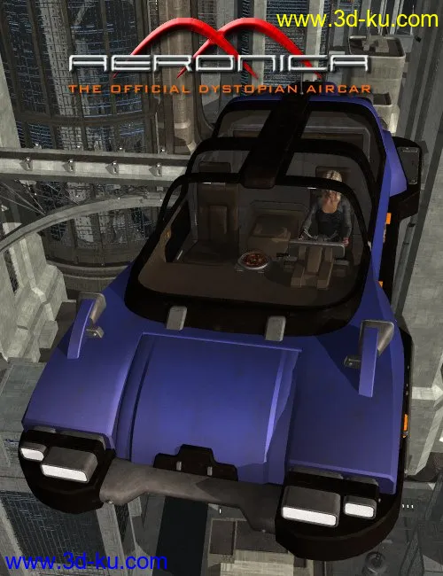 Dystopian Aircar Aeronica V18模型的图片1