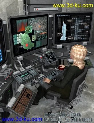 3D打印模型Dystopian Console Station的图片