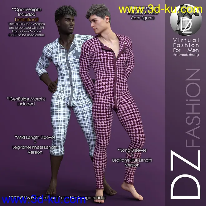 DZ G8M JumpSuitZ2 - UnionSuitZ模型的图片1