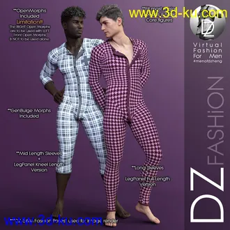 3D打印模型DZ G8M JumpSuitZ2 - UnionSuitZ的图片